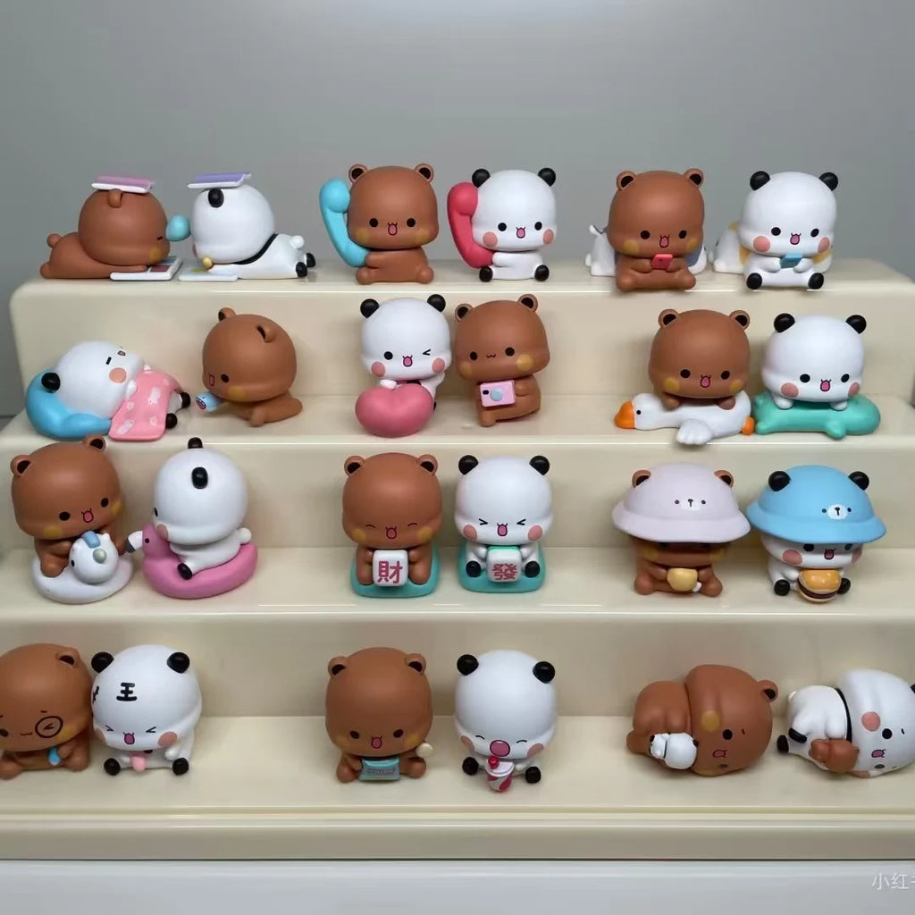 New Valentines Gift Kawaii Model Doll Yier And Bubu V3 Mystery Box Figure Bubu And Dudu Figure Couple Daily Series Ornament Toy