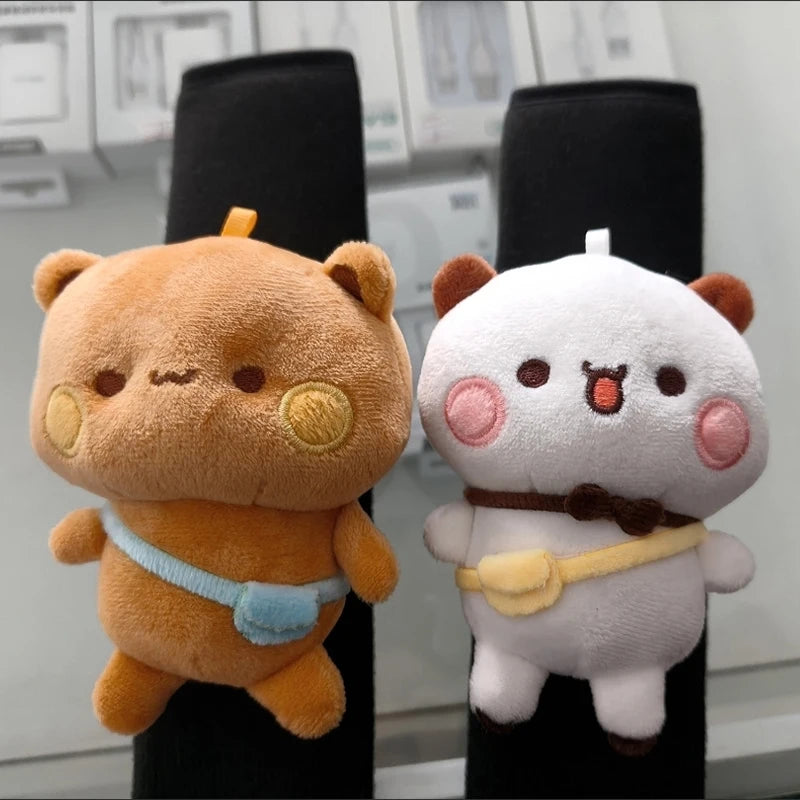 Panda Bubu And Yier Plush Shoulder Pad – Cute Panda Bubu And Dudu Car Seatbelt Cover, Plush Doll Decorative Gift