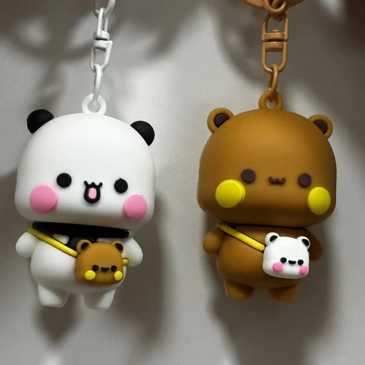 Cartoon Panda Bubu Dudu Keychain Cute Backpack Pendant With Toy Figures Couple Accessories Ideal Fantasy Themed Gift Phone Chain