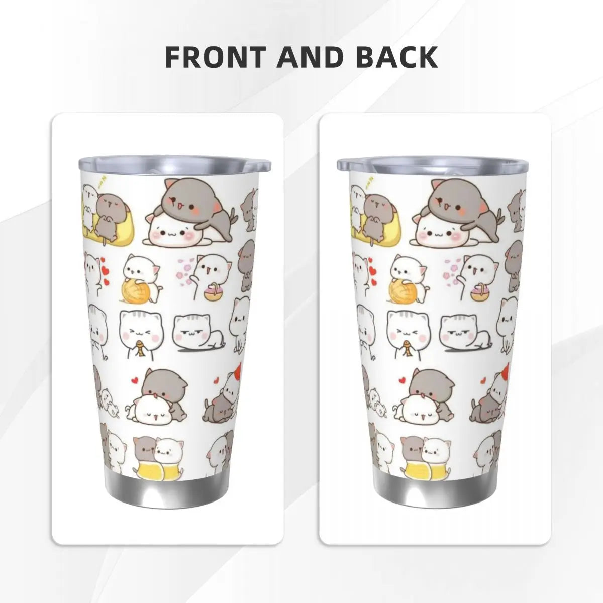 Cute Bear Panda Bubu Dudu 20oz Stainless Steel Car Mug Straw Thermal Iced Travel Cup Vacuum Insulated Coffee Hot Cup