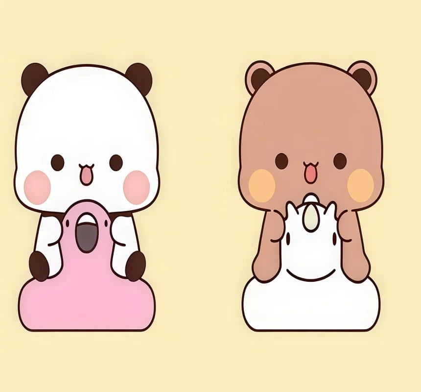 New Valentines Gift Kawaii Model Doll Yier And Bubu V3 Mystery Box Figure Bubu And Dudu Figure Couple Daily Series Ornament Toy