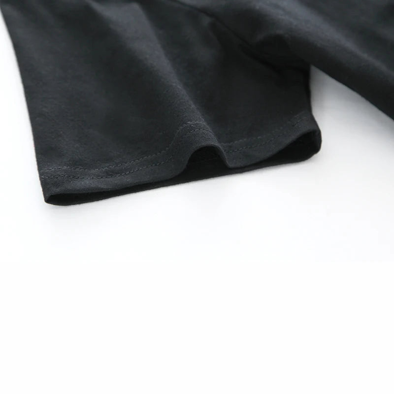 Bubu And Dudu Together Forever Lovers Black Cotton T Shirt