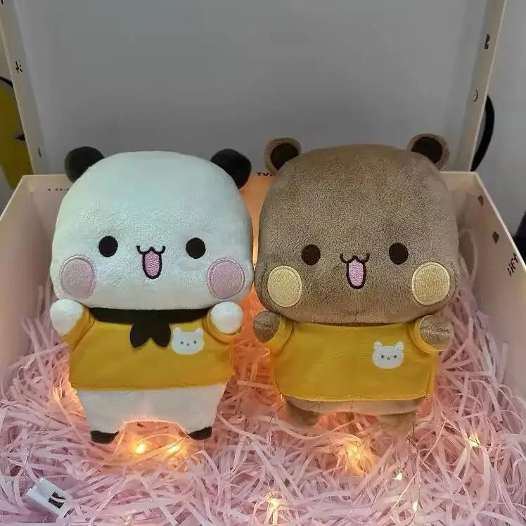 20cm 2pcs Bubu And Dudu Panda Plush Cute Cartoon Panda Bear Doll Kawaii Stuffed Soft Pillow Toy Children'S Day Gifts For Kids