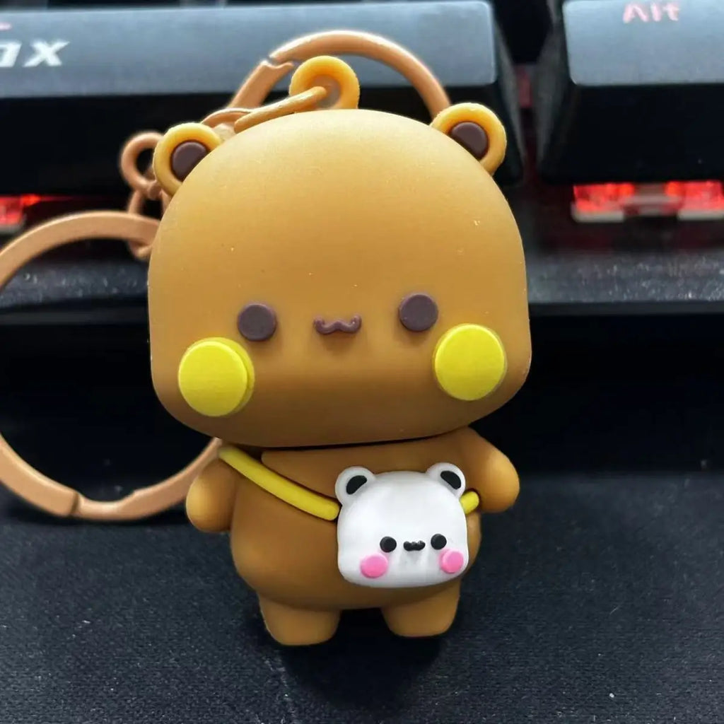 Cartoon Panda Bubu Dudu Keychain Cute Backpack Pendant With Toy Figures Couple Accessories Ideal Fantasy Themed Gift Phone Chain