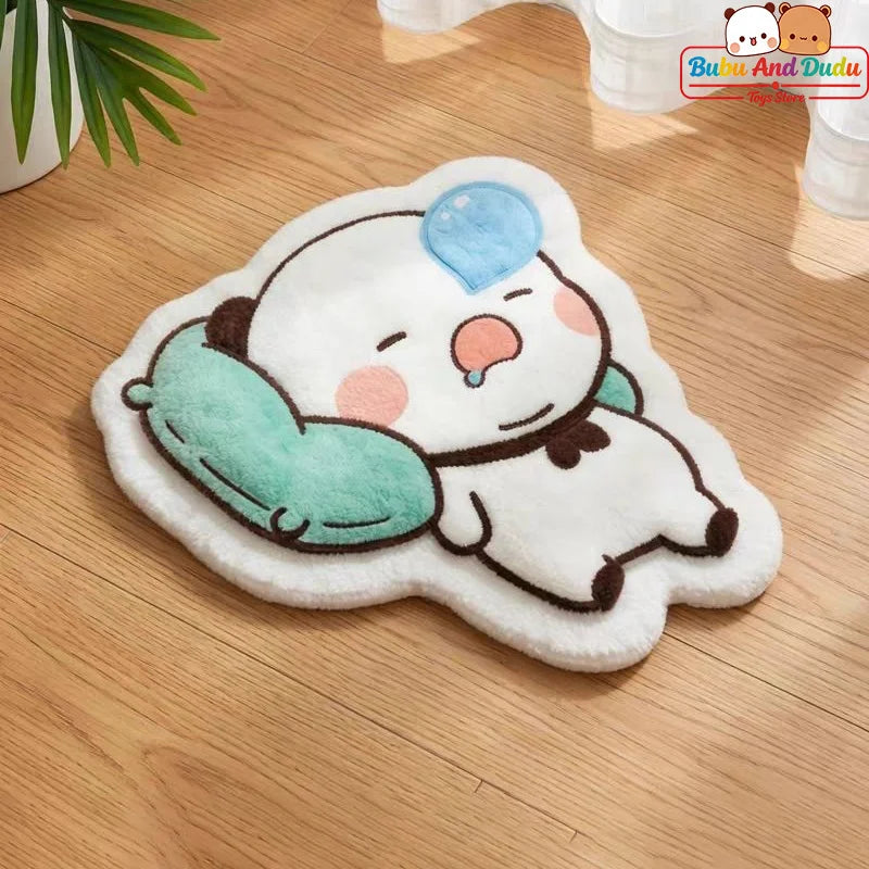 Cartoon Rug Panda Bubu And Yier Plush Rug Panda Bubu And Dudu Bedside Rug For The Bedroom, Living Room Foot Mat Carpet