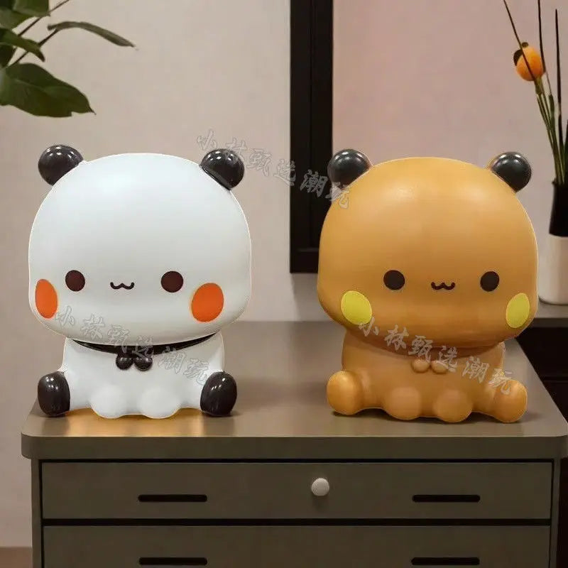 9cm Mini Night Light Cartoon Battery Operated Panda Bubu & Dudu Kawaii Children'S Eye Protection Bedside Lamp Toy Gift