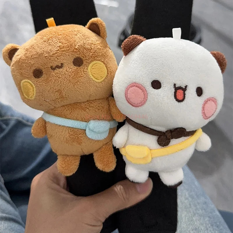 Panda Bubu And Yier Plush Shoulder Pad – Cute Panda Bubu And Dudu Car Seatbelt Cover, Plush Doll Decorative Gift