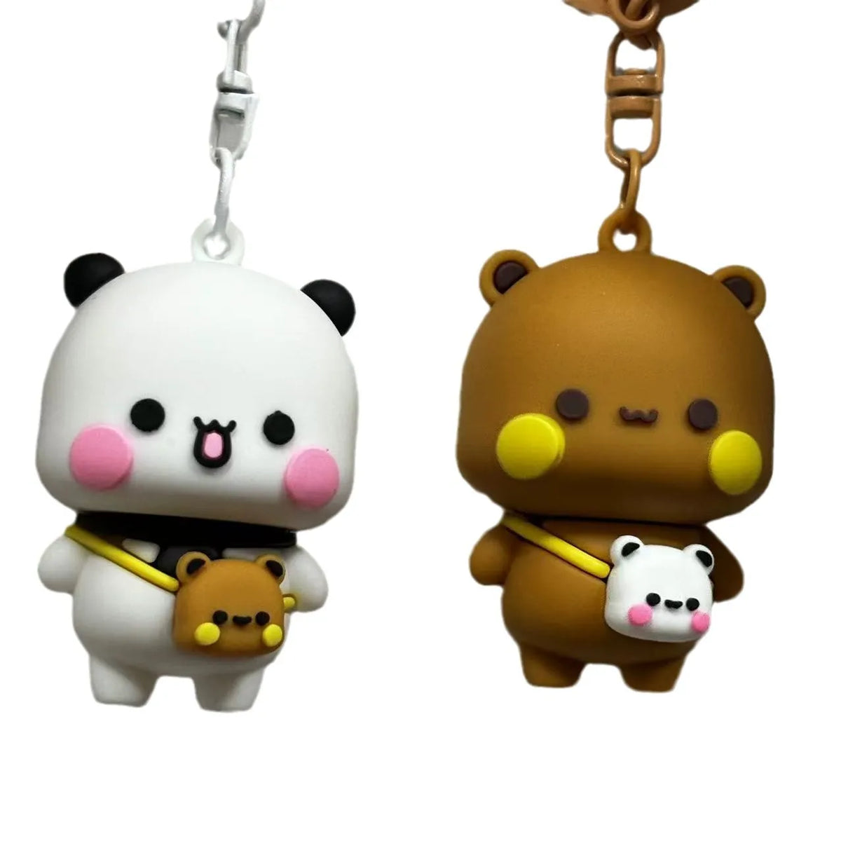 Cartoon Panda Bubu Dudu Keychain Cute Backpack Pendant With Toy Figures Couple Accessories Ideal Fantasy Themed Gift Phone Chain