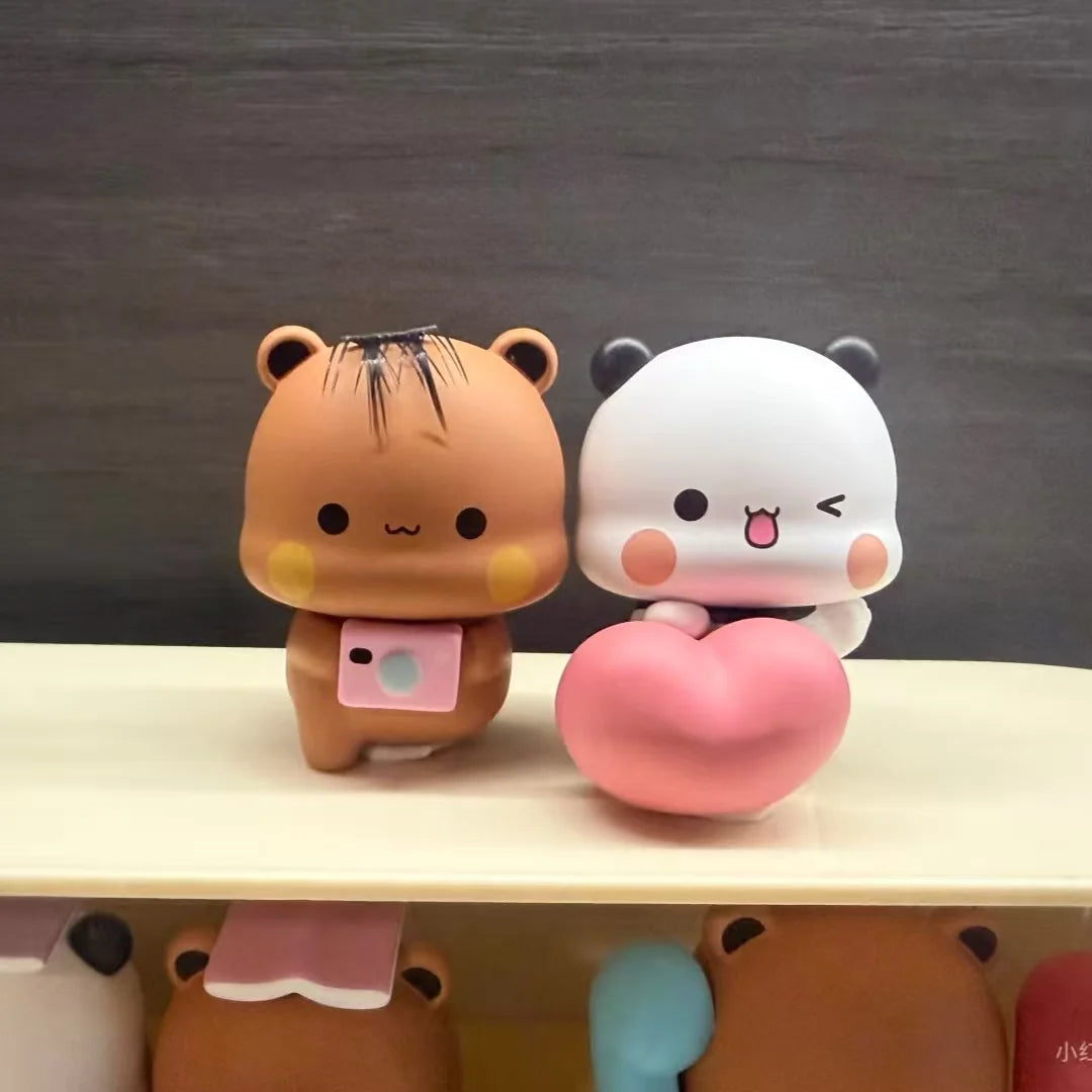 New Valentines Gift Kawaii Model Doll Yier And Bubu V3 Mystery Box Figure Bubu And Dudu Figure Couple Daily Series Ornament Toy