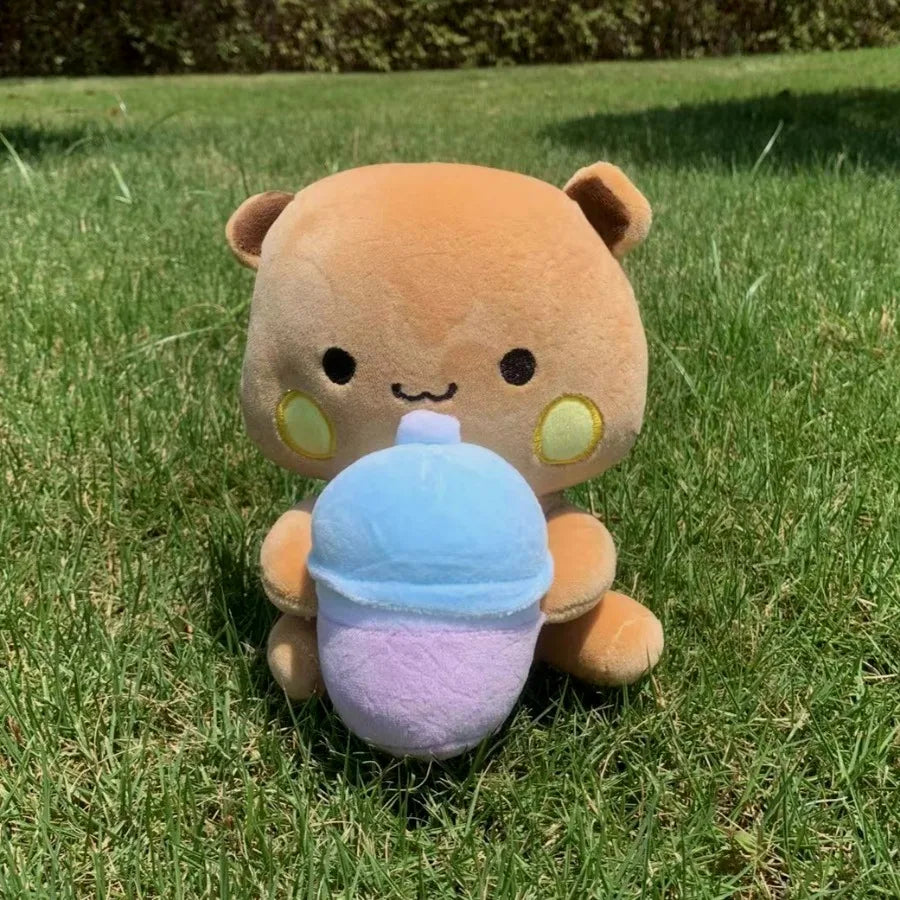 Cute Bubu Dudu Plush Toy Milk Bubble Tea Plushie Yier Panda Bear Doll Lovely Cartoon Stuffed Home Decoration Christmas Gift