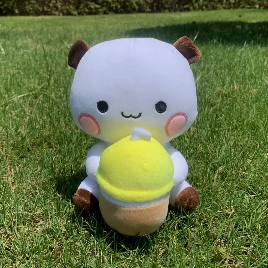 Cute Bubu Dudu Plush Toy Milk Bubble Tea Plushie Yier Panda Bear Doll Lovely Cartoon Stuffed Home Decoration Christmas Gift