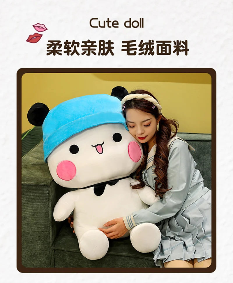 40/60cm Bubu And Dudu Panda Plush Toys Couple Cushion Doll Kawaii Stuffed Animals Soft Accompany Doll Toys Collectible Gifts