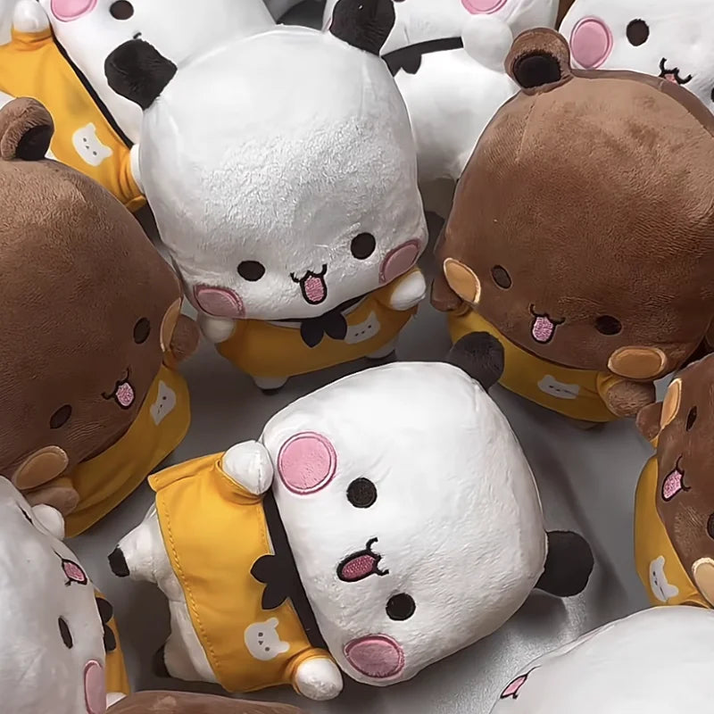 20cm 2pcs Bubu And Dudu Panda Plush Cute Cartoon Panda Bear Doll Kawaii Stuffed Soft Pillow Toy Children'S Day Gifts For Kids